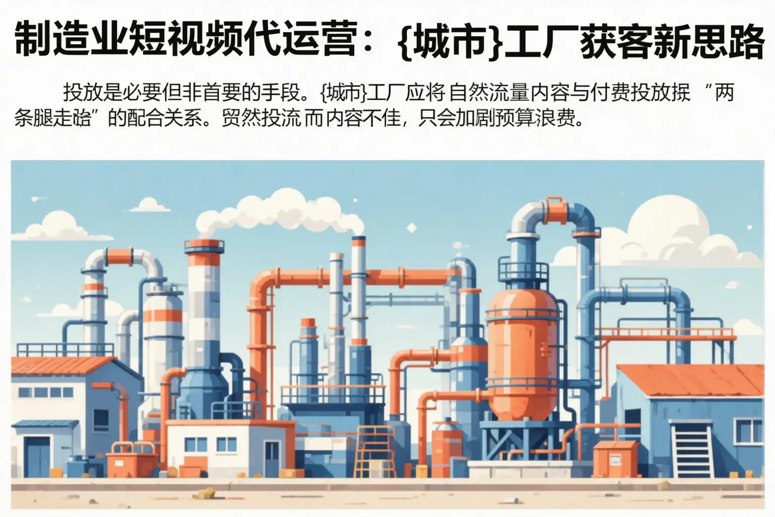 制造业短视频代运营：河北工厂获客新思路